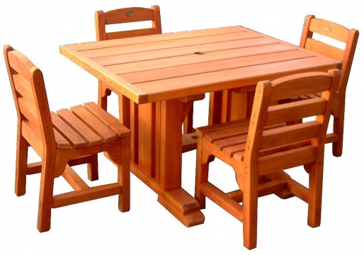 BBQ table 1200x930mm and 4 chairs - $1900