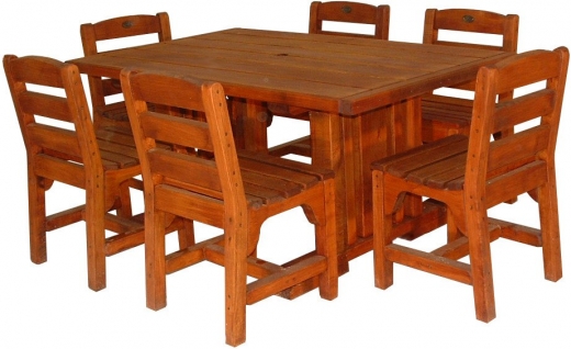 TC table 1500x930mm and 6 chairs - $2680 Tc Table on own $1340